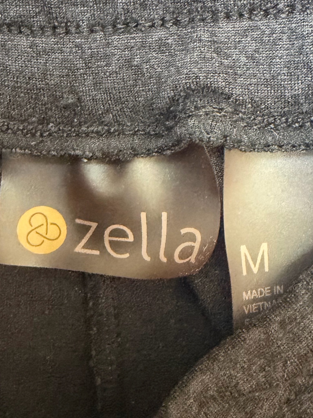 Zella Jogger Pants Drawstring Tapered Cropped Athletic Gray Black Size Medium - Picture 5 of 6